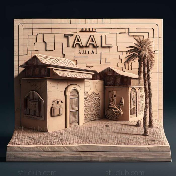 3D model Tal Afar in Iraq (STL)